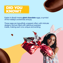 Brazilian Easter Egg Gift Box, Milk Chocolate Egg with Surprises 6.5 oz | Caixa Surpresa Com Ovo de Pascoa 186g