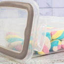 4-Pc Perfect Lock Food Storage Containers Set Plasutil | BPA-Free | Airtight Lids with 4 Locking Tabs | Microwave, Dishwasher & Freezer Safe | Ideal for Lunch, Meal Prep & Leftovers | Kitchen Organization, Pantry