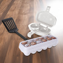 Juego de máquina para hacer tortillas antiadherente apta para microondas con recipiente para huevos Plasutil | Soportes para refrigerador y espátula, desayuno rápido y fácil | Apto para lavavajillas | 3 piezas
