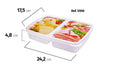 Ham and Cheese Slice Storage Container with Lid Plasutil | Preserves Freshness and Flavor of Cold Cuts | Reusable Food Storage Box Container BPA-Free  5598