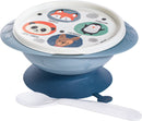 Juego de alimentación para bebés sin BPA de 11 piezas de Plasutil | Incluye taza de entrenamiento, plato calefactor con ventosa, tazón y tapa, dispensador, recipientes para refrigerios para bebés, cucharas y más (Animales - Azul)