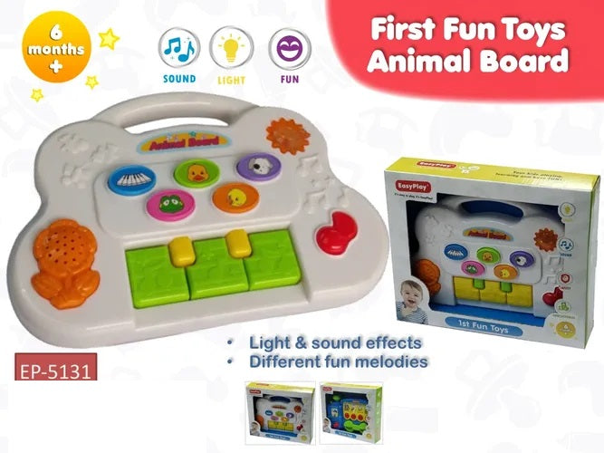 Light & Sound Learning Toy Animal Piano 5131