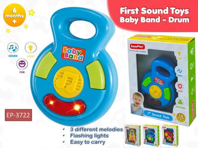 Light & Sound Learning Toy Baby Band Drum 3722