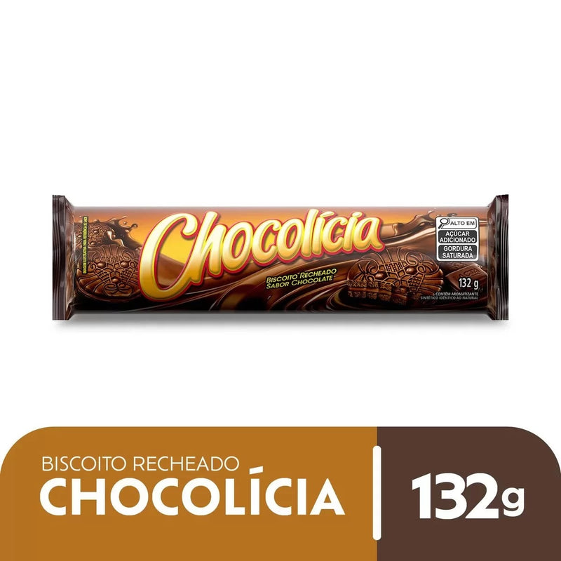 CHOCOLICIA BISCOITO RECHEADO CHOCOLATE MONDELEZ 132 G