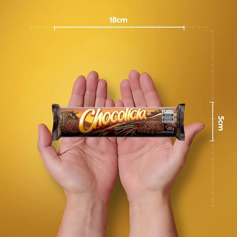 CHOCOLICIA BISCOITO RECHEADO CHOCOLATE MONDELEZ 132 G