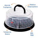 Cake Carrier with Lid and Handle, BPA-Free Cake Containers 10 Inch Cake Holder Plasutil
