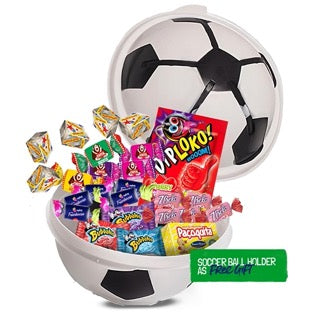 Brazilian Corner Party Favors 6.4 oz | Gift Box in Fun Shape - Soccer