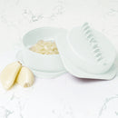 Vegetable / Fruit Storage Containers Bundle for Refrigerator Plasutil | Lemon Tomato Garlic Onion Shaped & Garlic Crusher Food Storage | Containers with Lids | Pack of 6