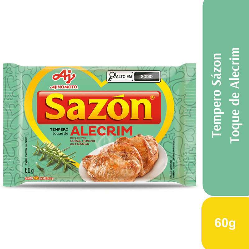 Sazón Sazón, 12 sobres de 0,17 oz cada uno, mezcla de condimentos de hierbas, hierbas culinarias