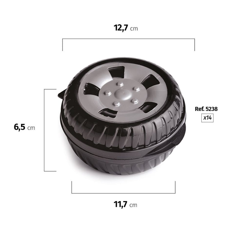 Car Wheel Box For Snacks And Sweets 11.4 Fl Oz Plasutil | Can Be Used In Decoration And Parties | BPA Free 5238