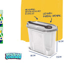 Caboclo Roasted and Ground Coffee Traditional, 2x 0.55 LB (2 Packs) | Finely Ground, Brazilian, Vacuum-Sealed | Free 54 fl oz Food Container With Spoon