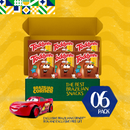 Gift Box with 6 Pack Toddynho and 1 Toy Cars Movie Character (Mcqueen)