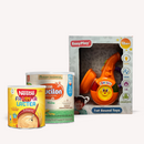 Baby Gift Box 3 Set Mucilon Cereal 14.1 oz, Farinha Lactea 12.7 oz and Light & Sound Learning Toy (CORN/SAX)