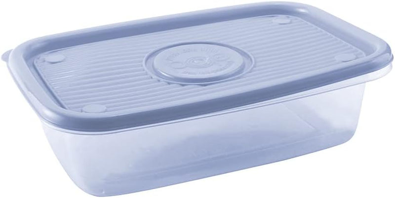 3 Pieces Rectangular Plastic Meal Prep Set | 40.5 Fl Oz BPA-Free Food Storage Container with Pop Lid Plasutil