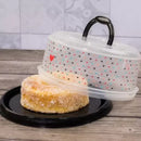 Cake Carrier with Lid and Handle, BPA-Free Cake Containers 10 Inch Cake Holder Plasutil