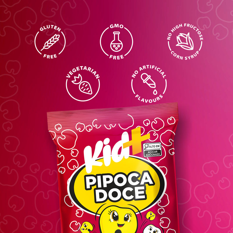 Brazilian Caramel Sweet Popcorn Kid+ | Pipoca Doce Kid+