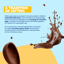 Brazilian Easter Egg Gift Box, Milk Chocolate Egg with Surprises 6.5 oz | Caixa Surpresa Com Ovo de Pascoa 186g