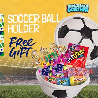 Brazilian Corner Party Favors 6.4 oz | Gift Box in Fun Shape - Soccer