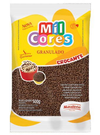 MIL CORES CHOCOLATE GRANULADO CROCANTE 500G