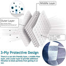 Face Mask 50 Pack Disposable, With Ear-loop, 3 Layers Filtered Mask