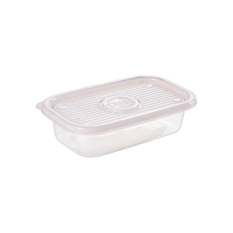 Rectangular Plastic Food Storage Container with Pop Lid Transparent 17.58 Fl Oz Plasutil | Meal Prep Box | BPA-Free 5773T