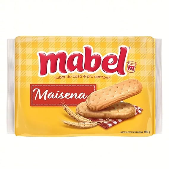 BISCOITO DOCE DE MAISENA 400G MABEL