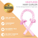 Rolos de Cabelo para Cachos Sem Calor | Heatless Hair Curling Set - Hair Rollers for Heatless Curls