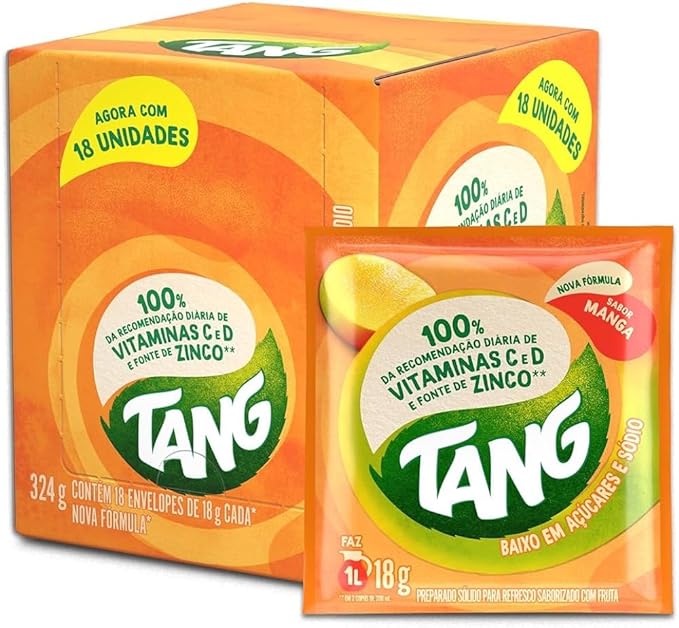 REFRESCO EM PÓ TANG MANGA CAIXA COM 18 UND