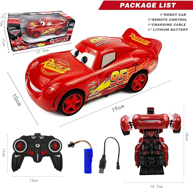 Cars Robot Transform Remote Control McQueen