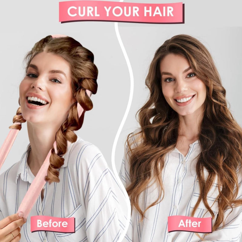 Rolos de Cabelo para Cachos Sem Calor | Heatless Hair Curling Set - Hair Rollers for Heatless Curls