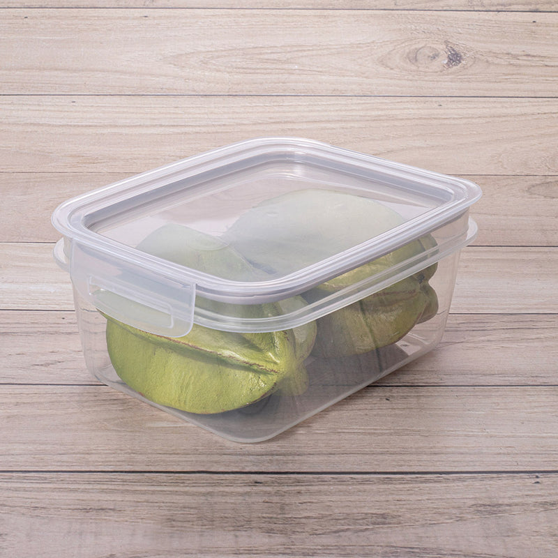 5-Pc Perfect Lock Food Storage Containers Set Plasutil | BPA-Free | Airtight Lids with 4 Locking Tabs | Microwave, Dishwasher & Freezer Safe | Ideal for Lunch, Meal Prep & Leftovers | Kitchen Organization, Pantry