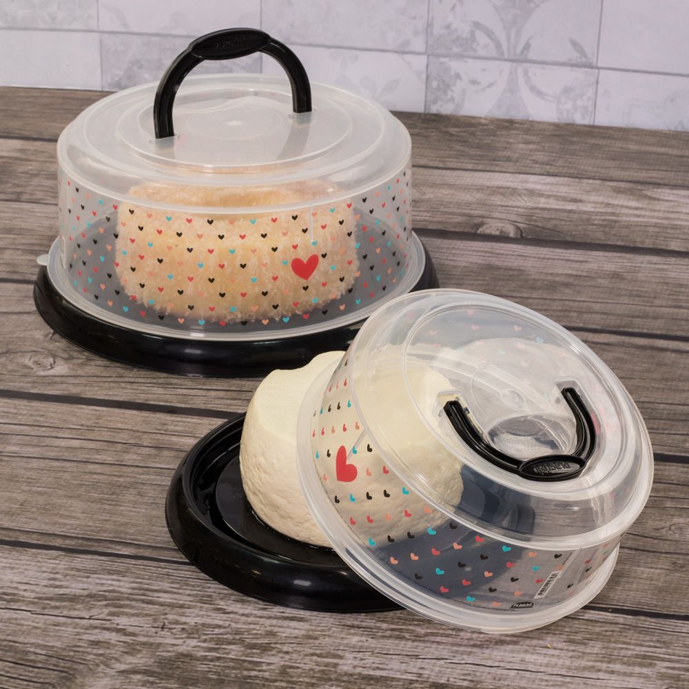 Quesera Redonda Con Base Y Tapa De Cristal 33 X 21 Cm, Recipiente, Soporte, Plato, Cu00fapula De