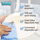 Kit Limpeza, 3 Panos Multiuso & 3 Esponjas Limpeza Pesada Alklin (Azul)