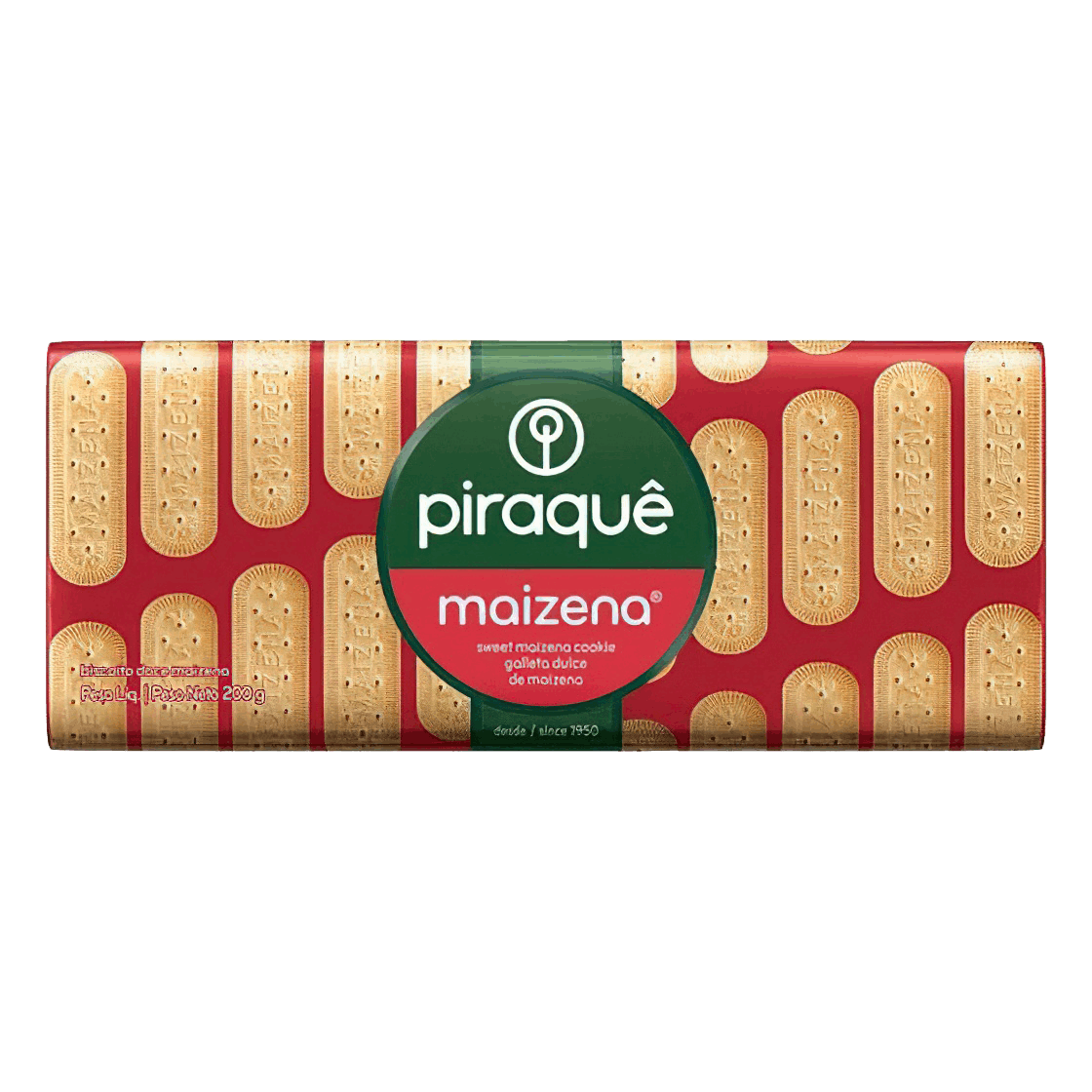 BISCOITO MAIZENA PIRAQUE 200G