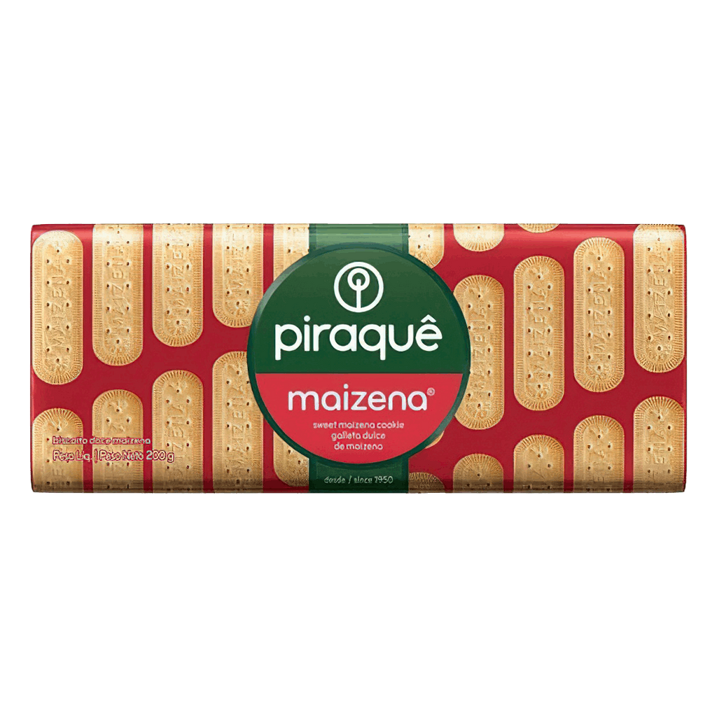 BISCOITO MAISENA PIRAQUE 200G Brazilian Corner