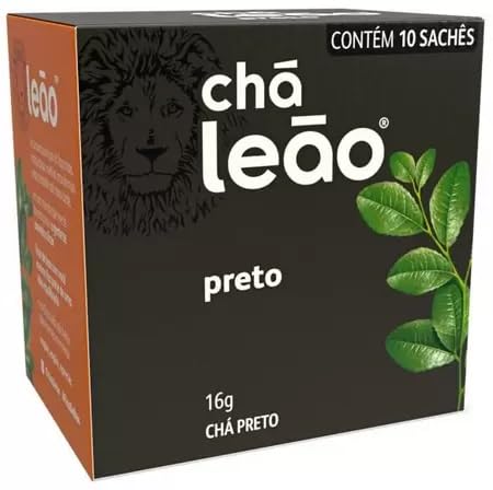 CHÁ PRETO EM SACHÊS CAIXA 10G LEÃO