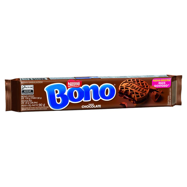 BISCOITO RECHEADO BONO CHOCOLATE NESTLE 90G