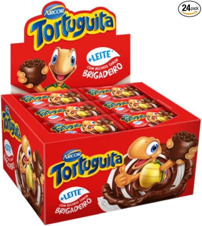 Tortuguita Chocolate 13.12 oz, Box of 24 Units | Turtle-Shaped Chocolate