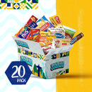 Brazilian Corner Brazil Variety Pack of 20 | Mixed Brazilian Groceries, Cookies & Chocolates | Brazilian Grocery Basket Brazilian Corner