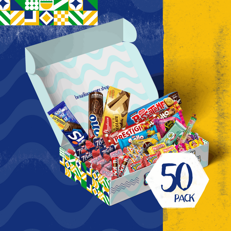 CANDY GIFT BOX VARIETY 50 COUNT PACK Brazilian Corner