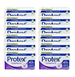 Protex Antibacterial Nutri Protect Bar Soap, 3 oz, 12 Bars | Sabonete Protex 12 Barras