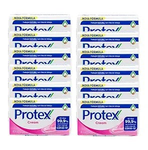 Protex Antibacterial Nutri Protect Bar Soap, 3 oz, 12 Bars | Sabonete Protex 12 Barras