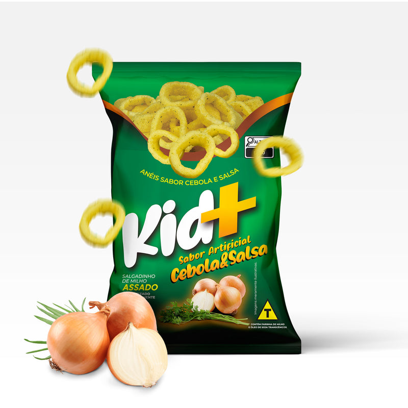 Brazilian Puffed Snacks Kid+ | Ham, Cheese, BBQ, Onion, Bacon | 1.4 oz or 3.5 oz | Salgadinho Kid+