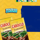 Caboclo Roasted and Ground Coffee Traditional, 2x 0.55 LB (2 Packs) | Finely Ground, Brazilian, Vacuum-Sealed | Free 54 fl oz Food Container With Spoon