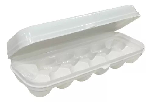 Porta huevos para refrigerador con tapa para 12 huevos Plasutil | Libre de BPA 9368