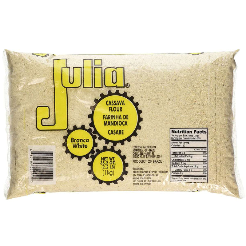 FARINHA DE MANDIOCA CRUA JULIA 1KG Brazilian Corner