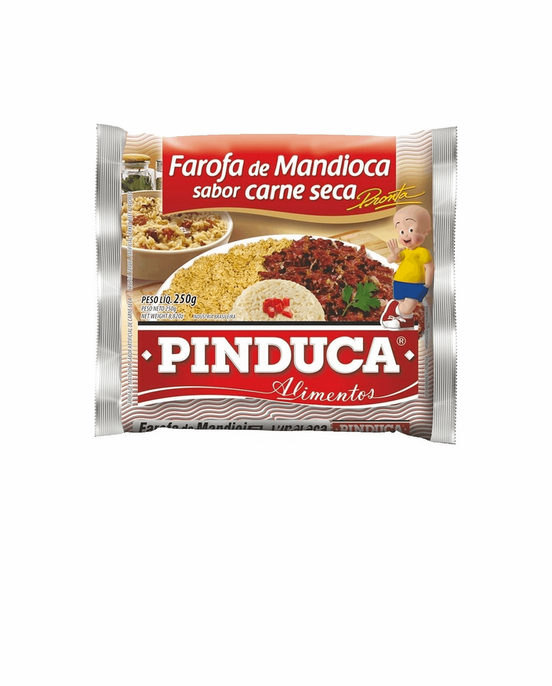 FAROFA DE MANDIOCA PRONTA PINDUCA SABOR CARNE SECA - 250G Brazilian Corner