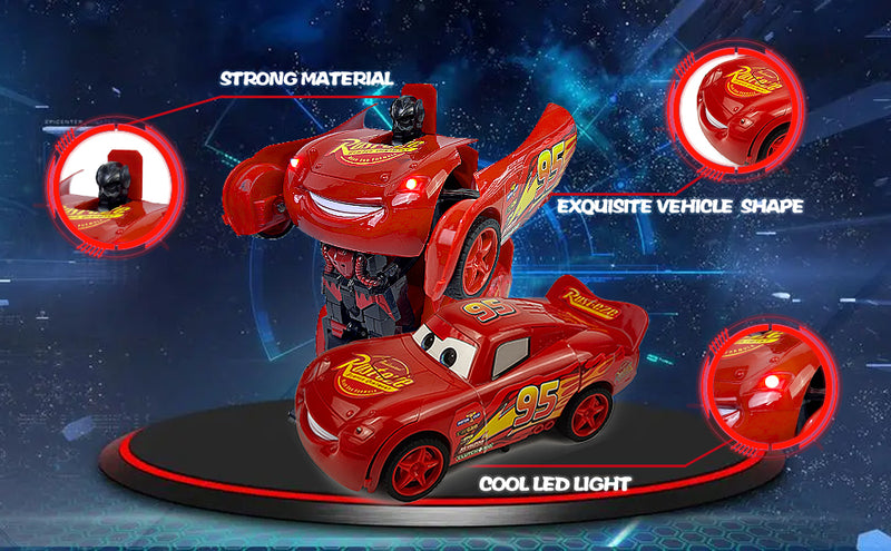 Lightning mcqueen robot car deals