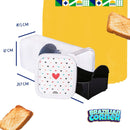 Original Toast Bauducco 5oz Bundle with Airtight Toast Storage Container Box | Light & Crispy Toasted Bread
