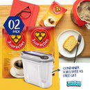 3 Coracoes Roasted and Ground Coffee Traditional, 2x 0.55 LB (2 Packs) | Finely Ground, Brazilian, Vacuum-Sealed | Free 54 fl oz Food Container With Spoon